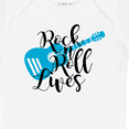 thumbnail image 4 of Inktastic Rock and Roll Lives with Blue Guitar Boys or Girls Baby Bodysuit, 4 of 5