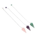 thumbnail image 2 of Pendentif Quartz, Pendentif Décoratif Élégant Sculpté à la Main 3 Pcs pour Cadeaux, 2 of 8