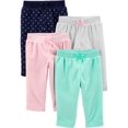 thumbnail image 1 of Pantalones de forro polar Simple Joys de Carter's para niñas de 6 a 9 meses y 4, 1 of 5