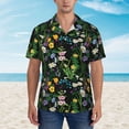thumbnail image 4 of Goofa Chamomile Hawaiian Shirt for Men, Unisex Summer Beach Casual Short Sleeve Button Down Shirts,Aloha Tropical Floral print shirt-3X-Large, 4 of 9