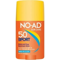 NO-AD Sun Care Sport Body and Face Sunscreen Stick, 1.5 oz