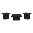 thumbnail image 1 of Coaster Devar 3-piece Square Engineered Wood Coffee Table Set in Black, 1 of 15