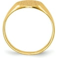 thumbnail image 2 of 14k Yellow Gold 9.5x10.0mm Open Back Signet Ring - Ring Size 6.0, 2 of 8