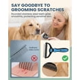 thumbnail image 3 of 3-in-1 Professional Pet Grooming Brush for Dogs & Cats – Dematting Comb, Undercoat Rake & Deshedding Tool for Long & Short Hair, Heavy Shedding & Matted Fur (Orange), 3 of 8