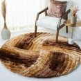 thumbnail image 3 of SAFAVIEH Courtney Abstract Shag Area Rug, Mink, 5' x 8', 3 of 11