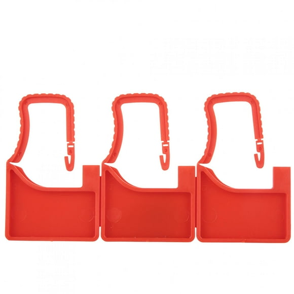 100Pcs Plastic Lock Disposable Seal Self locking Suitcase Shoes Bag Label Tag (Red)