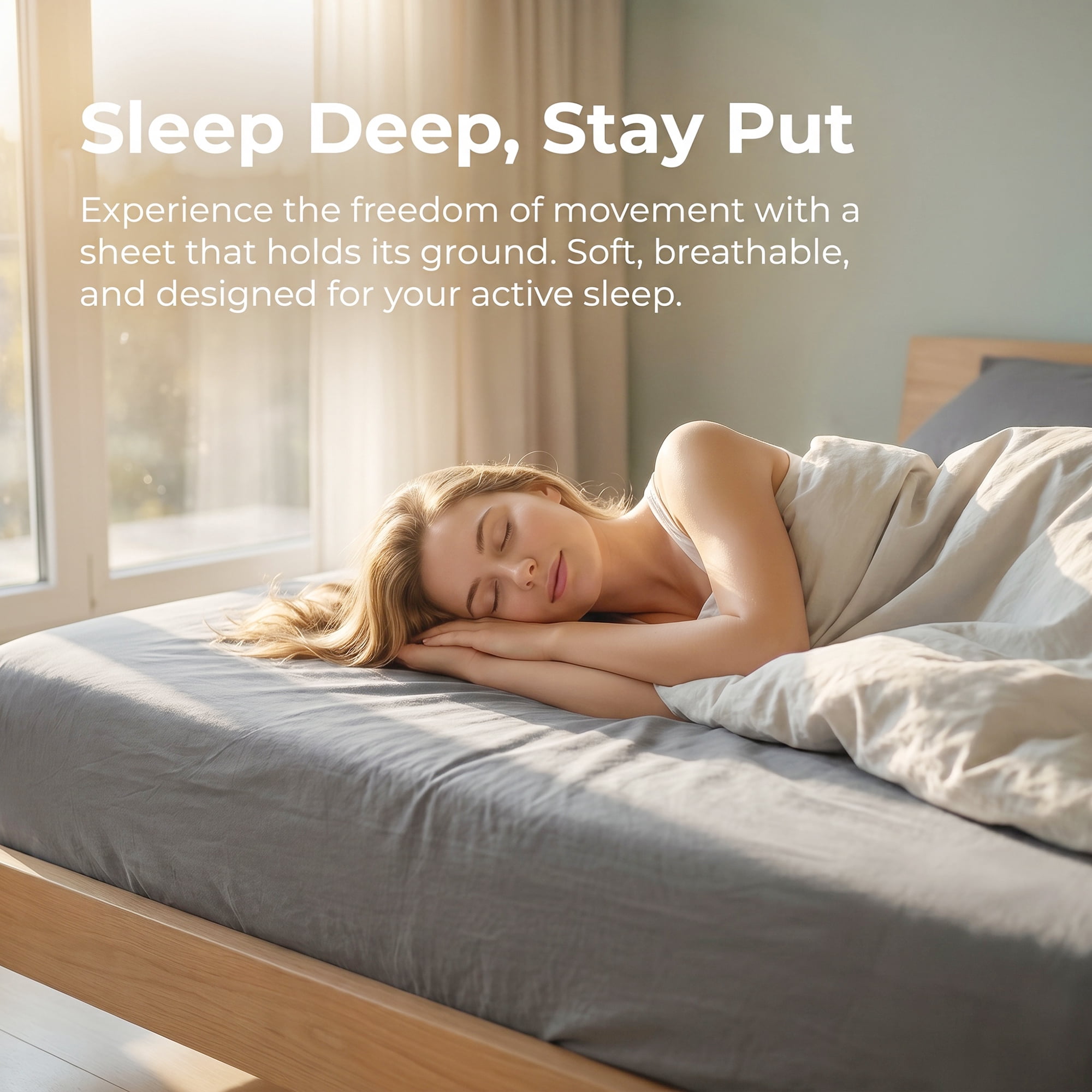 Unique Bargains Fitted Sheet Solid Cotton Bed Sheets Breathable for Sleep Grey 60.2"x79.9"