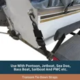 thumbnail image 4 of Seamander Boat Tie Down Straps 2 Inch Marine Grade Transom Trailer Straps Pair, 4 of 5