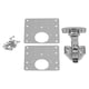 thumbnail image 3 of Uadme Placa De Reparación De Bisagras, Juego De Accesorios De Mantenimiento De Acero Inoxidable para Gabinete De Puerta, 3 of 8