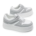 thumbnail image 5 of Women’s high heel casual sneakers lightweight lace-up fashion shoes, 5 of 5