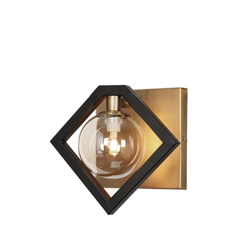 

1 Light Wall Sconce Matte Black & Vintage Bronze