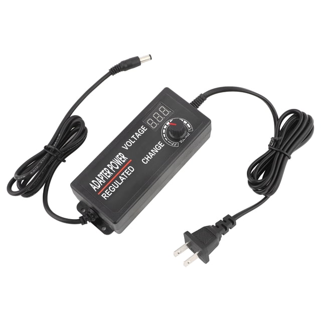 Adaptador de corriente ajustable AC/DC 3‑12V 5A Fuente de adaptador de corriente antiinterferencias