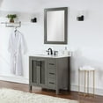 thumbnail image 2 of Hadiya 36" Single Bathroom Vanity Set in Gray Pine with Aosta White Composite Stone Countertop with Mirror, 2 of 9