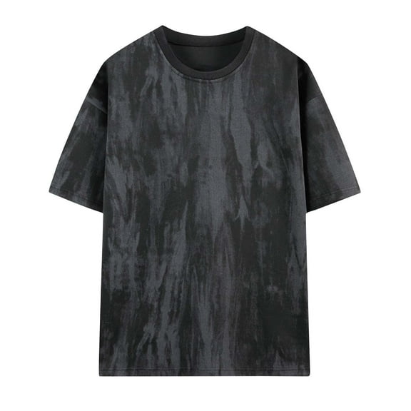 HOMADLES Men’s and Big Men’s T-shirt Loose Crewneck Soft Summer Tee Short Sleeve Black 2XL