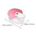 thumbnail image 2 of BRIGHTFUFU 1Set Transparent Plastic Reptile Pet Habitat Box With Basking Platform 25x17cm, 2 of 6