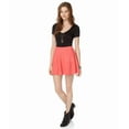 thumbnail image 3 of Aeropostale Womens Floral Texture Mini Skirt, Orange, Juniors, Small, 3 of 3