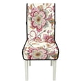 thumbnail image 7 of TSOVTHRID Bohemia Floral Print Quilted Dining Chair Cushion Covers Stretchy Soft Seat Cushion Slipcovers Removable Armless Chair Covers with Detachable Strap, Set of 4, 7 of 7