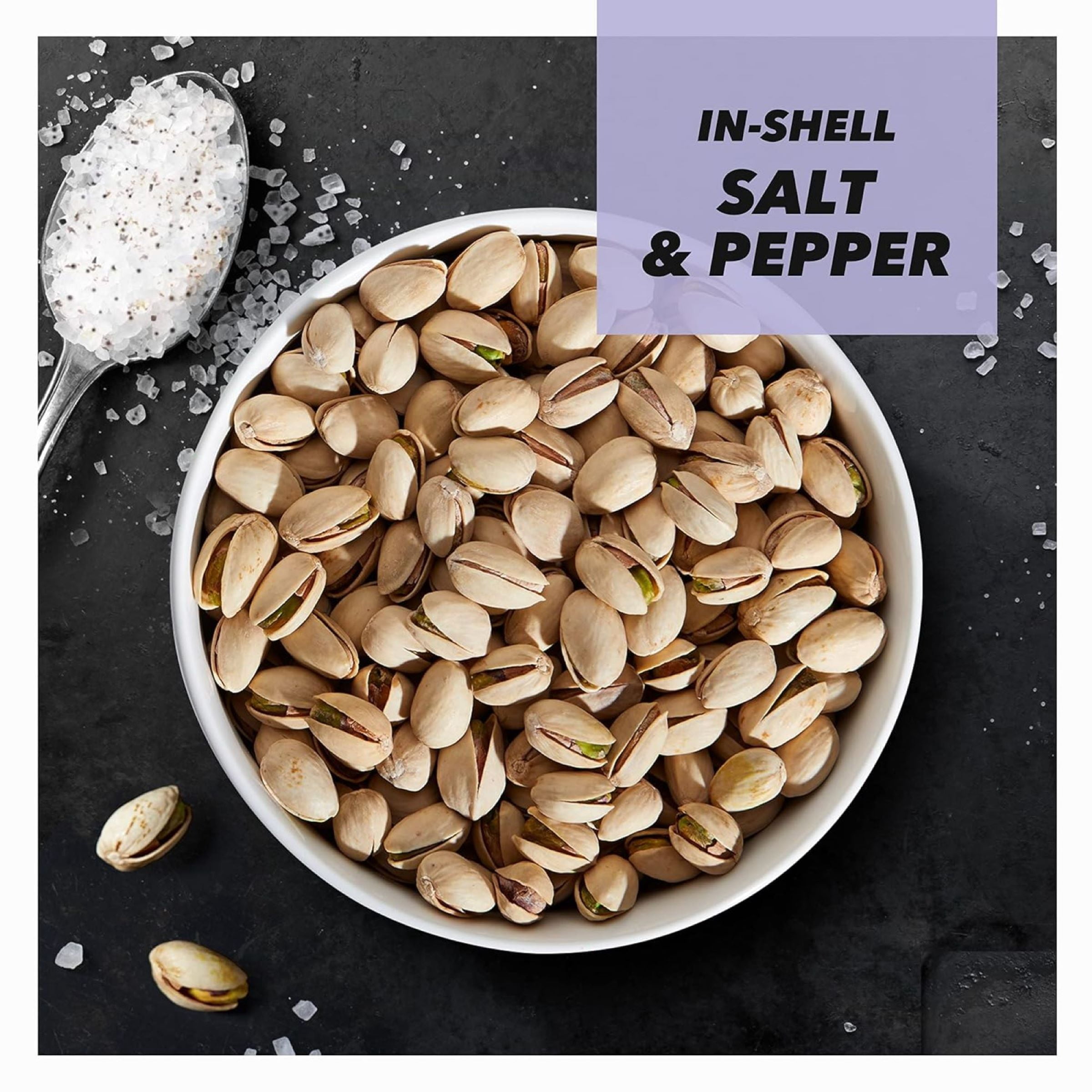 (5 pack) Wonderful Pistachios In-Shell Salt & Pepper Nuts, 14 Ounce Bag