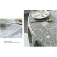 thumbnail image 5 of 180cm Round PVC Oilcloth Tablecloth, with Floral and Lace Pattern, Waterproof Stain Resistant Round Tablecloth Table Cover for Dining Room, Garden, Cafe, Party, 5 of 5