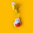thumbnail image 5 of Hanging Door Interactive Cat Toy Felt Kitten Shape Retractable Cat Teaser Toys for Exercise Relaxing(1 x Felt Kitten Toy +1 x Fixed Elastic Rope), 5 of 5