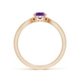 thumbnail image 2 of ANGARA Natural 0.7 Ct. Amethyst Solitaire Ring in 14K Rose Gold for Women (Ring Size: 5.5), 2 of 10