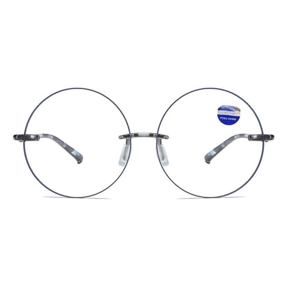 4 Pairs of TR90 Ultra-light Anti-blue Light Blue Reading Glasses for Women Circle Round Fashion HD Tortoise Readers +3.50