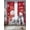 Red, variant on Red Snowman Christmas Sheer Curtains 96 Inch Length 2 Panels Set, Snowflake Xmas Voile Window Treatment Semi Sheer Long Curtains Drapes for Bedroom/Living Room/Kitchen 52"x96"x2