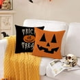 thumbnail image 3 of Halloween Decor Pillow Covers 20x20 Set of 4 Halloween Fall Black Decorative Throw Pillows Scary Pumpkin Bats Pillow Cases Home Outdoor Sofa Couch Cushion Covers for Halloween Decorations (20 by 20), 3 of 5