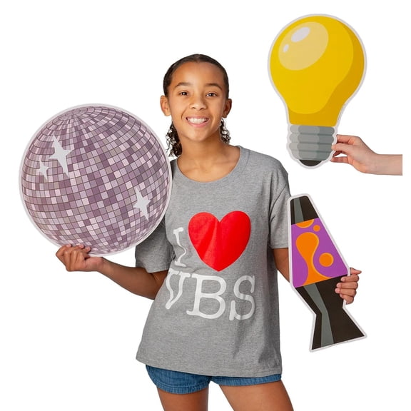 10" - 14" Jesus Is the Light VBS Large Photo Booth Props - 6 Pc.