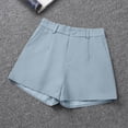 thumbnail image 4 of Lzobxe Womens Shorts Trendy Summer High Waisted Straight Leg Casual with Pockets,Size S-5XL, 4 of 5