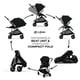 thumbnail image 3 of CYBEX Melio 3 Carbon Stroller, Ultra-Lightweight Stroller, Compact Full-Size Stroller, Reversible Seat, One Hand Fold, Travel System Ready, Infant Stroller for 6 Months+ - Moon Black, 3 of 5
