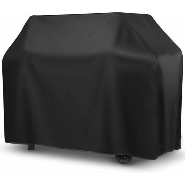 Funda exterior para barbacoa NQ negra e interior plateada cuadrada XXL 190 * 71 * 117 cm
