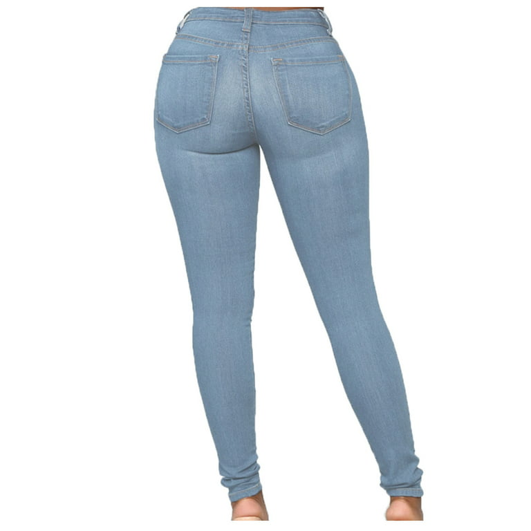 njshnmn Women's Stretch Pull-On Jeans Women's Lifter Skinny Jeans