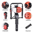 thumbnail image 4 of Yescom 900W 2 Stroke T Post Driver 32.7CC Gas Powered Portable Fence Pile Hammer Gasoline Motor Pile Driver with Piling Head Tools EPA Engine Yescom Modern, 4 of 9