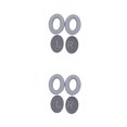 thumbnail image 3 of Matsuzay Almohadillas para los oídos Auriculares con cancelación de ruido Reemplazo de auriculares protectores en la oreja para auriculares Gris-plata 2Conjunto, 3 of 6