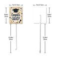 thumbnail image 2 of Eveokoki Congrats Grad Decorative Signage, 7x8.8 Inch Aluminum Graduation Lawn Sign with Stakes, Waterproof for Outdoor Garden Decorations Supplies, 2 of 6