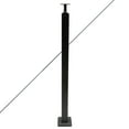 thumbnail image 4 of Miumaeov Cable Railing Post 30°-drilled Stair Post 36"x2"x2" Adjustable Top Angle Line Post Top Mount Stainless Steel Black Finish Wood Concrete Level Deck (1Pc), 4 of 9