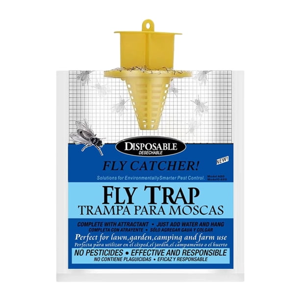 JShteea Atrapamoscas Desechable para Moscas Trampa No Tóxica para Exteriores (azul Cielo)