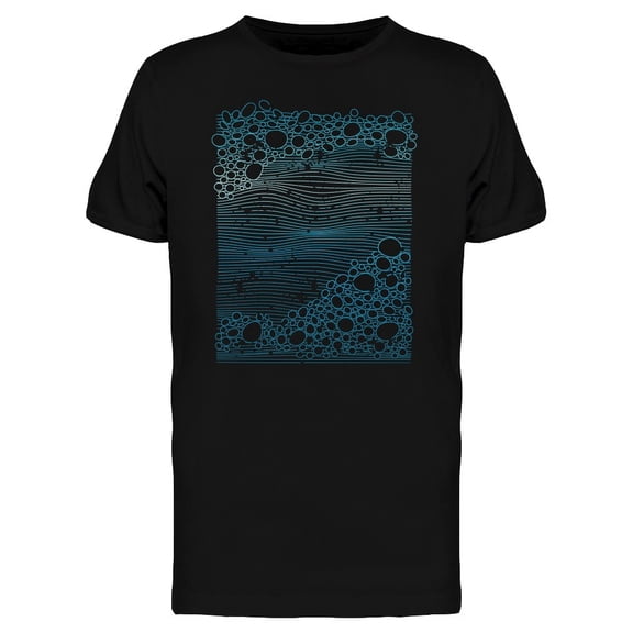 Trendy Linear Style Waves Tee Men's -Image by Shutterstock