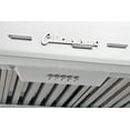 thumbnail image 2 of Hotte de Cuisinière Rétro Classique de 24 Pouces sous Armoire avec Filtres à Chicanes en Acier Inoxydable, Blanc Guimauve, 2 of 6