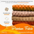 thumbnail image 3 of FabricLA Orange Minky Fabric by The Yard | Oeko-TEX Certified Plush Fabric | Soft Minky Dimple Dot Cuddle Fabric | 36" X 60" inches Wide | Baby Blanket, Apparel, Throws | 1 Yards, 3 of 8
