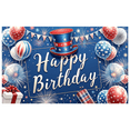 thumbnail image 3 of Colorful Design Happy Birthday Banner Decorative Firework Balloon for Birthday Party Event Celebration, 3 of 4
