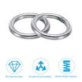 thumbnail image 4 of Uxcell 44mm Metal O Rings, 6 Pack 304 Stainless Steel Round Rings for Hardware Bags, 4 of 6