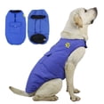thumbnail image 1 of Doble cara puede usar ropa para perros otoño e invierno cálido abrigo de algodón reflectante para perros grandes impermeable, 1 of 6