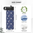 thumbnail image 4 of Fotbe Squirrel Flower Pattern 18oz Sports Insulated Kettle Stainless Steel Sports Insulated Kettle For Running Hiking Cycling Climbing Man'S Woman'S Water Bottle, 4 of 8