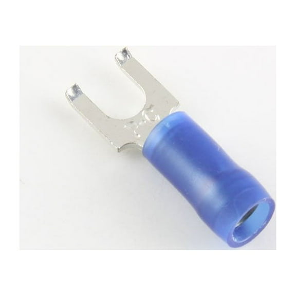 16-14 Ga. Nylon-Insulated Flanged Fork Terminals, #8 Stud - (pack of 50)