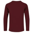 thumbnail image 4 of Mens Solid Blouses Tops Athletic Stretch Slim Fit T-Shirts Raglan Long Sleeve Tops Lightweight Comfy Oversized Blouses Gym Traning Track Joggers Blouses, 4 of 5