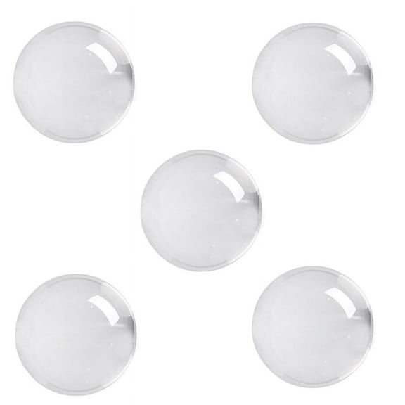 5X Transparent Color Glass Crystal Ball Healing Sphere Photography Props Ball Decor 30mm