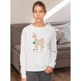thumbnail image 2 of Fantastic Besties B Sweatshirt Women -June Erica Vess Designs, Female 3X-Large, 2 of 4