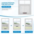 thumbnail image 4 of 2 Pack Shed Windows Flush Mount Window with Tempered Glass and Fiberglass Screen Small Sliding Windows for Shed, Chicken Coop, Playhouse,Household,Garage, 4 of 7